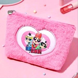 Powerpuff Girls Plush Makeup Bag